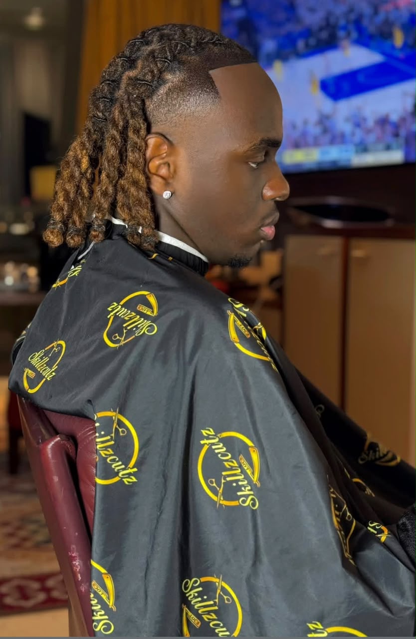Honey blonde color locs